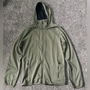 Oakley Hooded Men’s Polyester Zip Up Jacket Medium Olive Green
